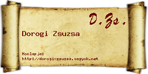 Dorogi Zsuzsa névjegykártya